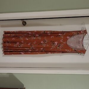 Torrid Brown Floral Knit Dress